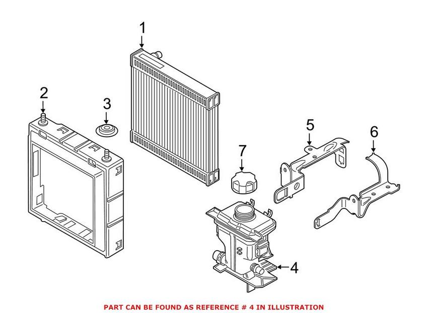 BMW Engine Coolant Reservoir 17138610658